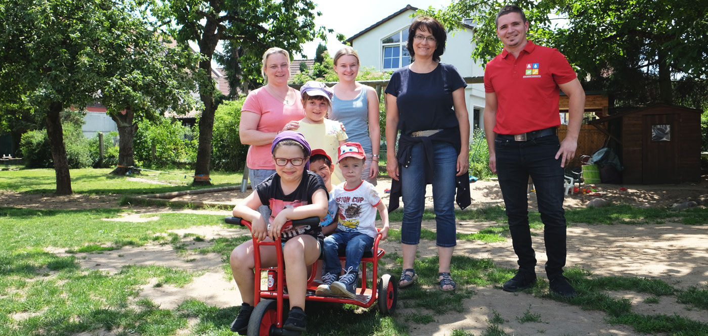 Neues Dreirad für Kindergarten
