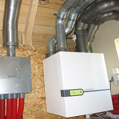 Kontrollierte Wohnraumlüftung von Waterkotte